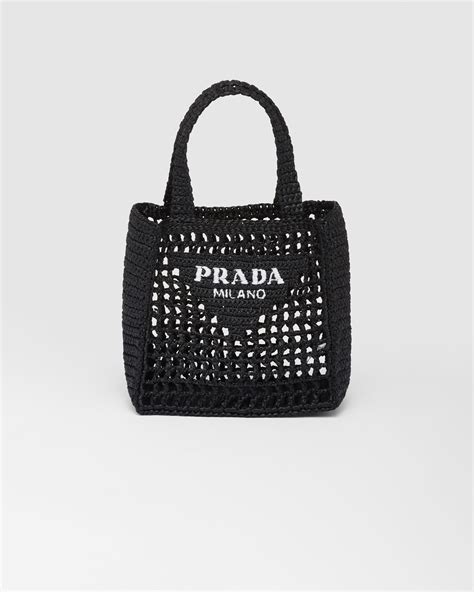 prada raffia tote free|Prada raffia tote small.